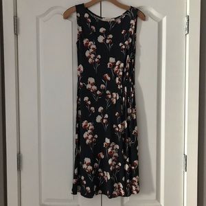 Tory Burch Liana Dark Floral Dress Sleeveless XS